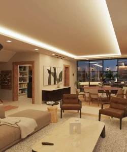 Casa en venta letran valle render sala